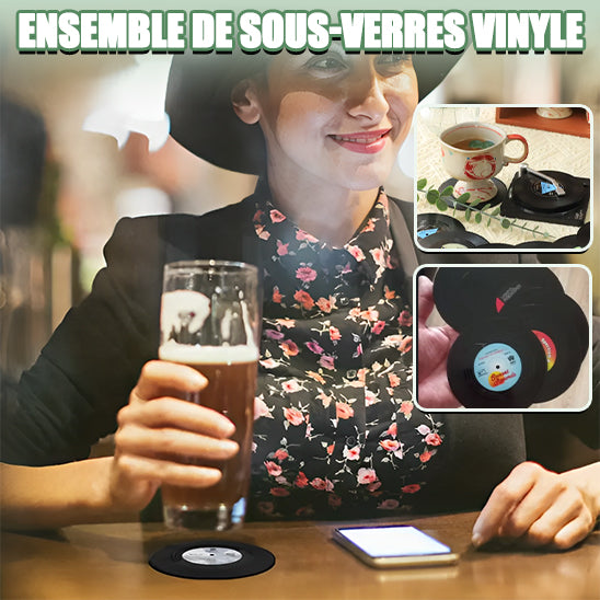 Sous verre-disque