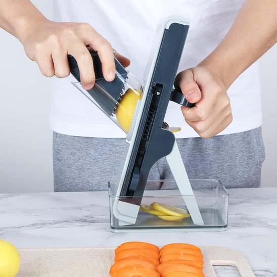 Mandoline cuisine gris ultraslice rodelle de carotte