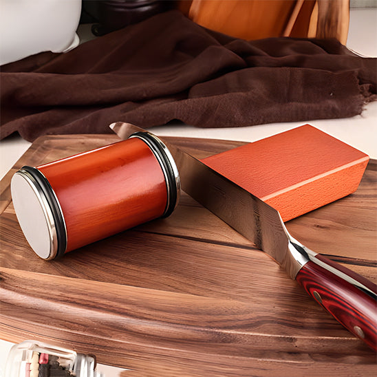 Aiguiseur-couteau-disque-marron
