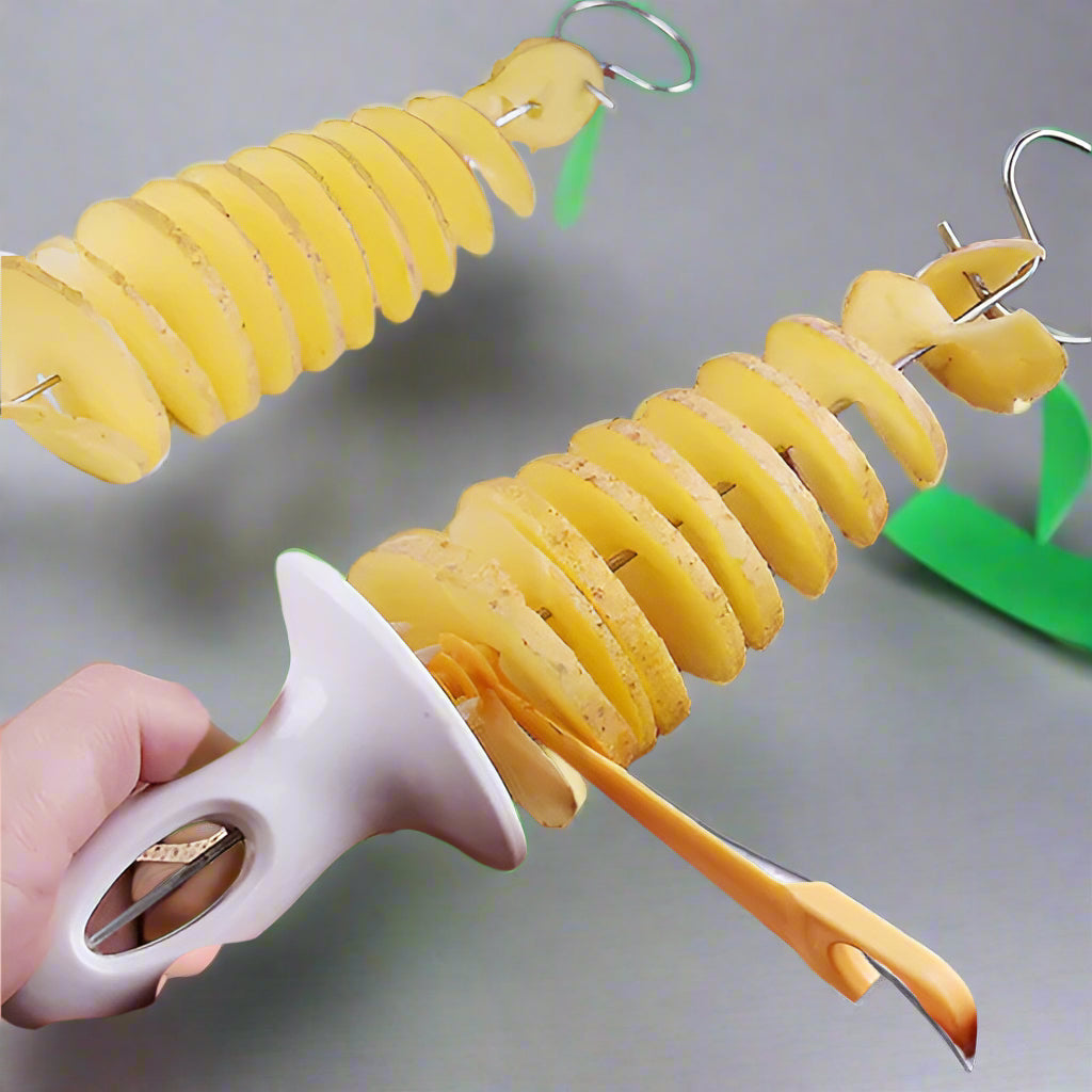 Coupe-frites-spirale-verte