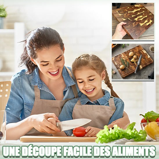 Planche a decouper Bois laitue fille maman