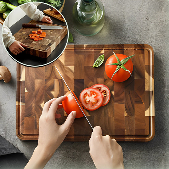 Planche a decouper Bois tomate