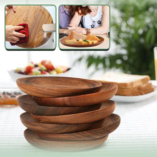 Assiette- Bois d'Acacia