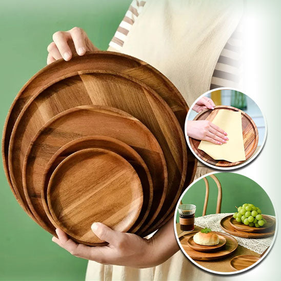 Assiette- Bois d'Acacia