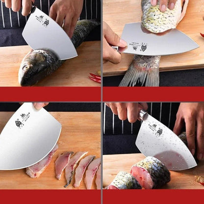 Couteau à poisson aquatique de cuisine - couteau filet précis et solide-1