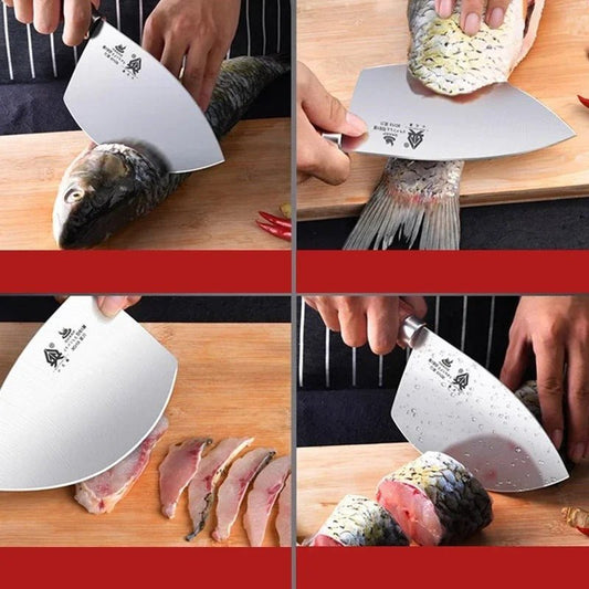Couteau à poisson aquatique de cuisine - couteau filet précis et solide-1