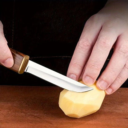 Couteau de cuisine double tranchant - couteau précis solide et efficace-pomme de terre