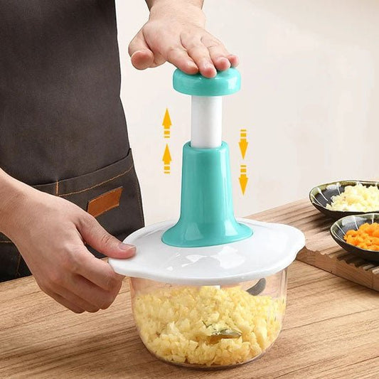 Hachoir à ail manuel de cuisine - ustensile ail pratique et facile à nettoyer-carotte