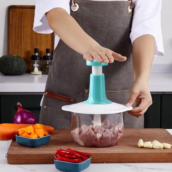 Hachoir à ail manuel de cuisine - ustensile ail pratique et facile à nettoyer-oignon