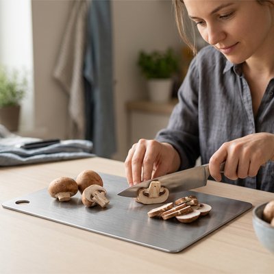 Planche a decouper champignon
