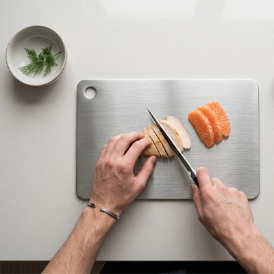 Planche a decouper filet de poisson