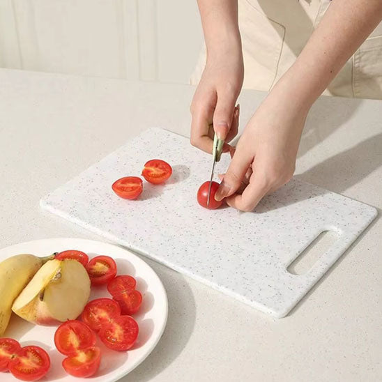 Planche à découper marbre pomme fruit