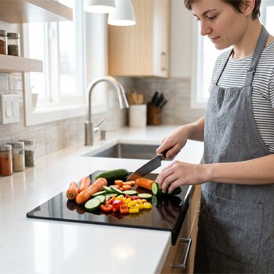 Planche a decouper multi légumes