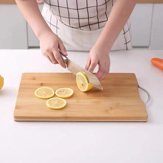 planche a decouper professionnelle bois bambou citron